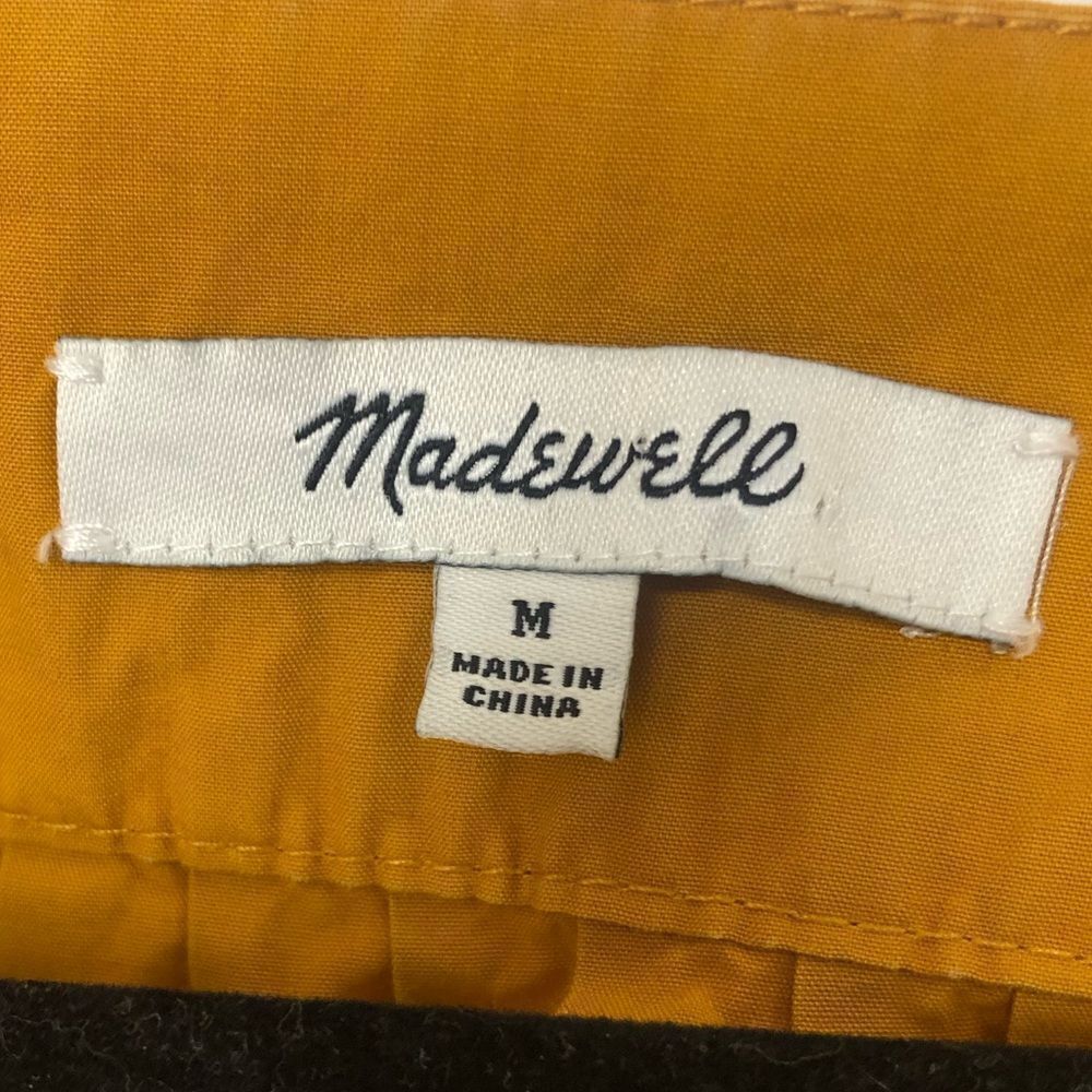 Madewell yellow long wide sleeve smock style tunic top, size medium. - Picture 7 of 13